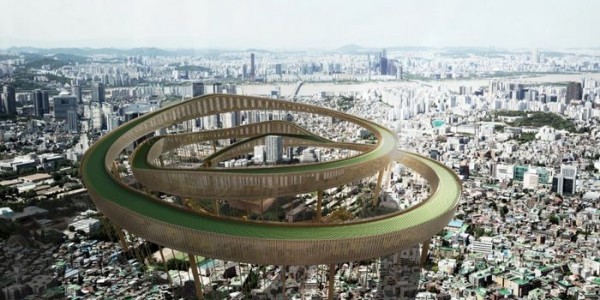 腦洞大開“首爾環(huán)路”，建筑浮于天空，進(jìn)行人工光合作用