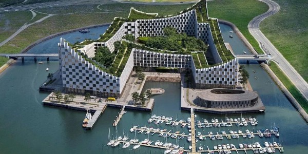 BIG新作 | 丹麥“生態(tài)島”，1000米綠色走廊打造屋頂花園